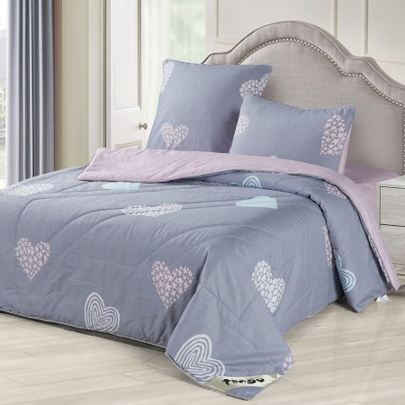 Комплект постельного белья с легким одеялом 1,5спальный арт.39
