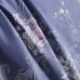 Постельное белье из сатина Клименция (синяя) с 4 наволочками [Евро-5060]