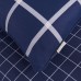 Постельное белье из сатина Денди (синее) с 4 наволочками [Евро-5084]