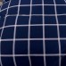 Постельное белье из сатина Денди (синее) с 4 наволочками [Евро-5084]