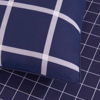 Денди (синее) постельное белье из сатина 4 наволочки