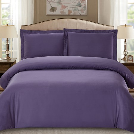 Комплект фиолетового постельного белья из египетского хлопка [CIS07-45 код-1156]