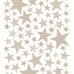 Плед KARNA хлопок "STARS" 130x170 см (Бежевый)